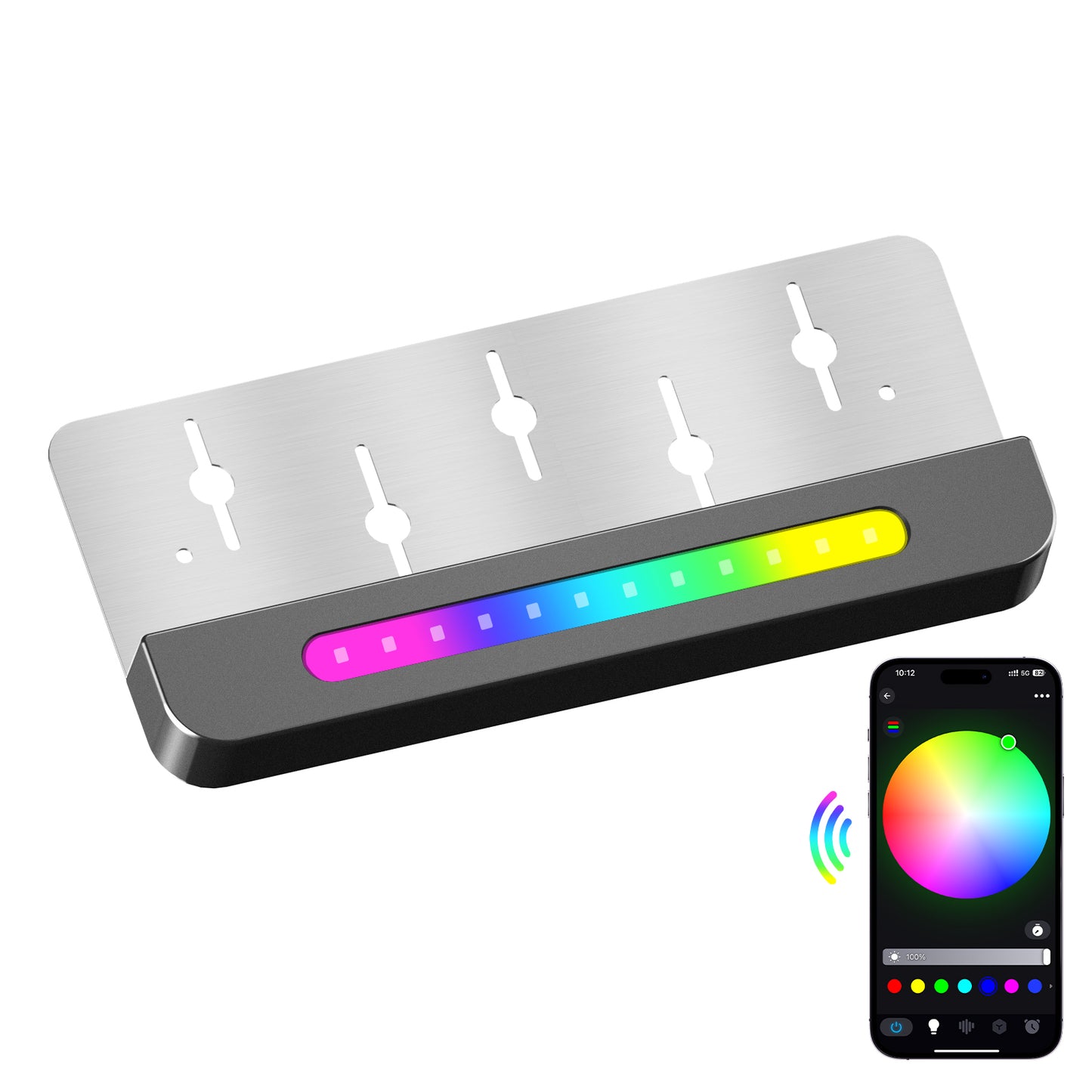 8-Pack RGB LED Retaining Wall Lights, Outdoor Step Lights with APP Bluetooth Control 2024