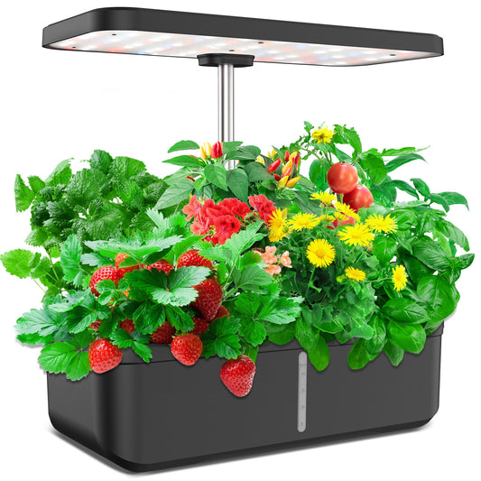 BEST SELLER 🥬🍓🌷🌿Hydroponics Growing System Garden Kit : 12 Pods Plant Germination Kit Herb Indoor Garden Growth Lamp Countertop with LED Grow Light